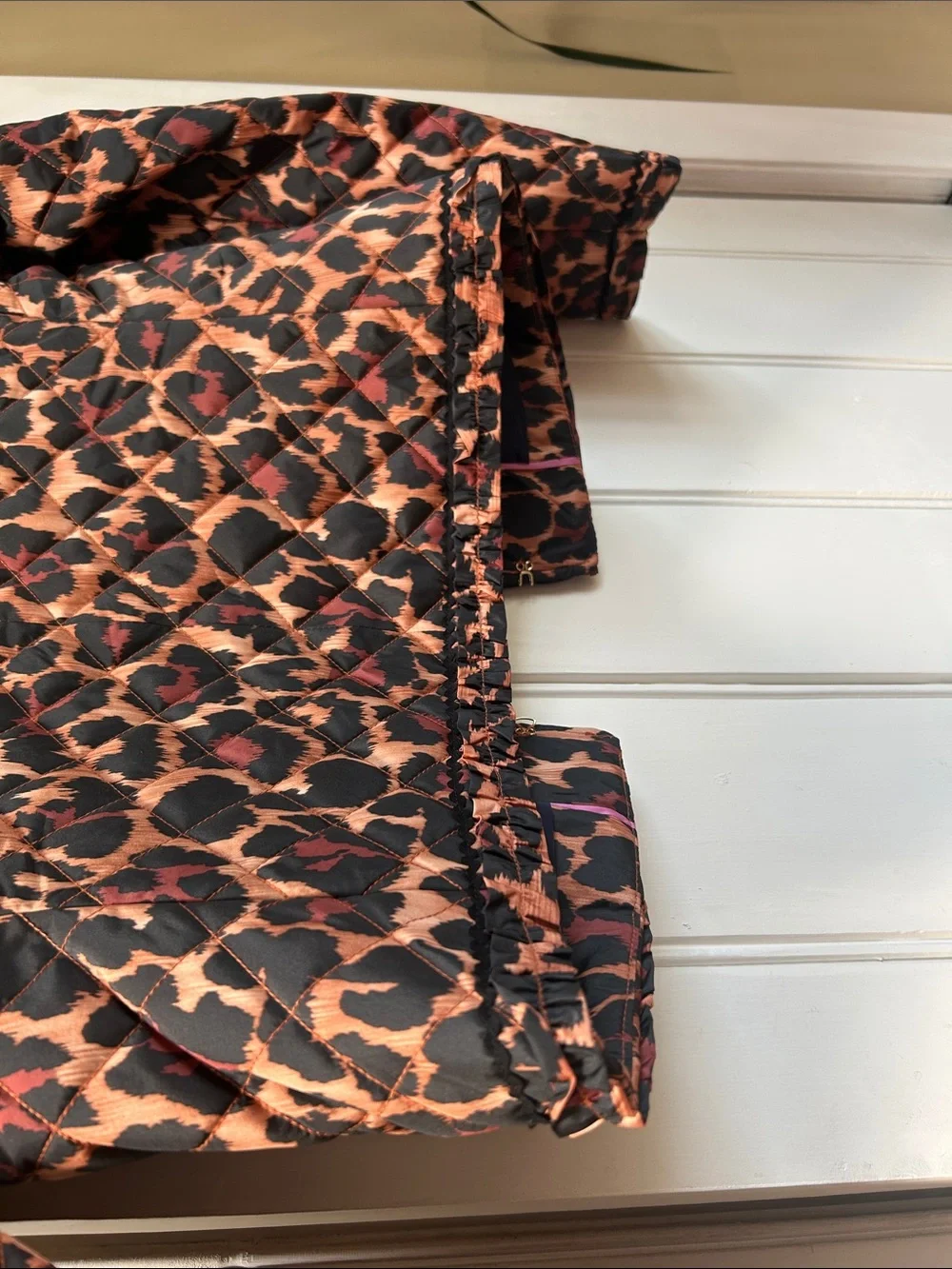 J.Crew Quilted Lady Jacket in Leopard Print NWT